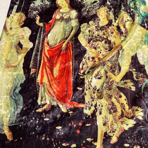 Cache XS Vintage Mesh Maxi Dress Angel Renaissance Gothic Fairy Y2K Art Sheer - Picture 12 of 12